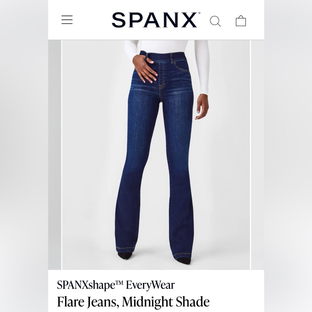 NWOT Spanx shape everywear flare jeans